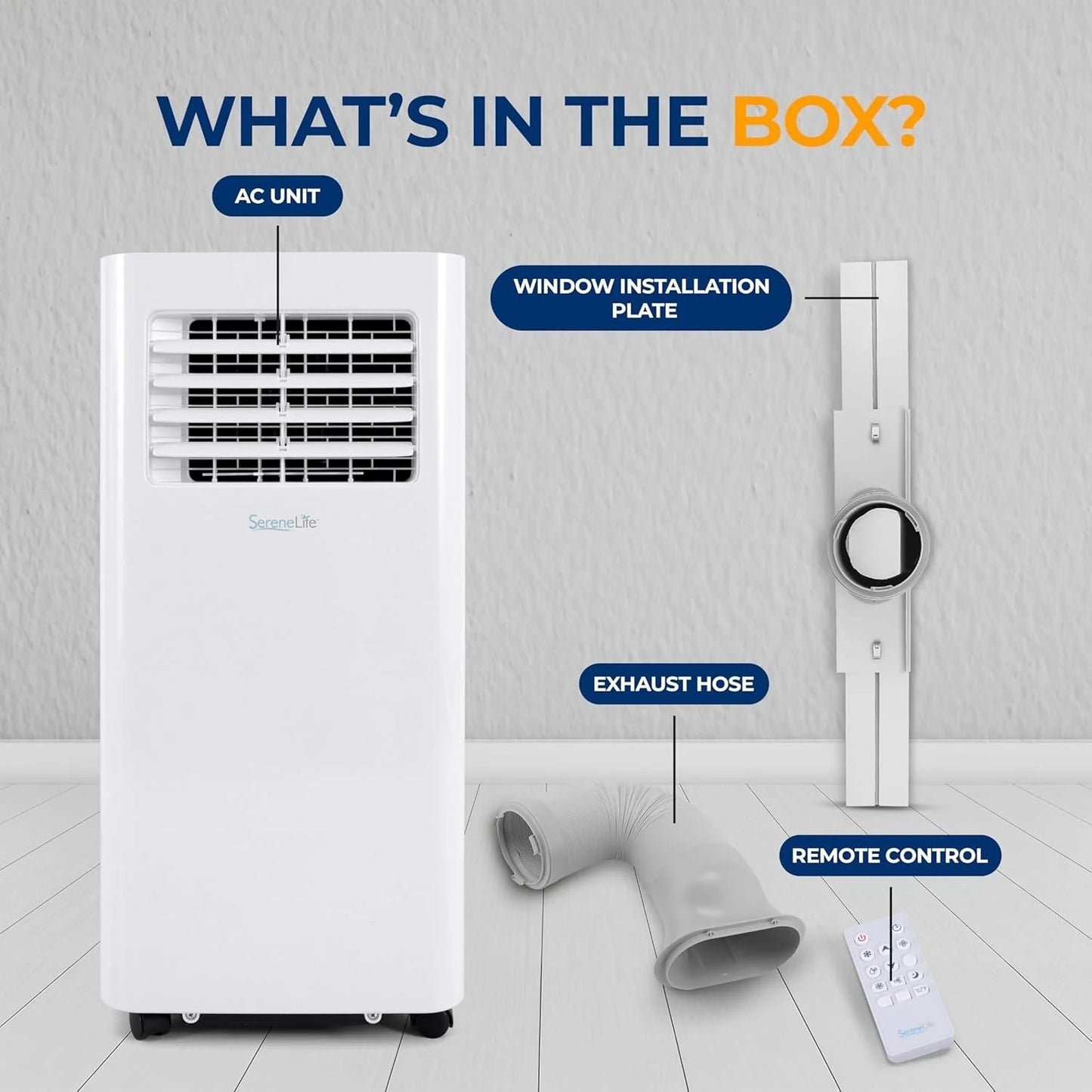 Portable Air Conditioner 10000 BTU with Dehumidifier, WiFi App Control, Remote, Window Kit